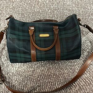 Polo by Ralph Lauren Green and Brown Satchel Classic Design